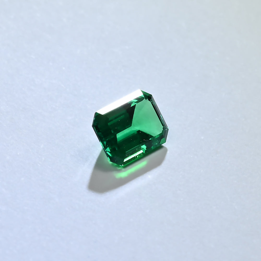 Lab Grown Colombian Color Emerald Emerald Cut