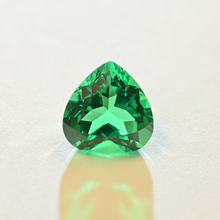 Lab Grown Colombian Color Emerald Heart Cut