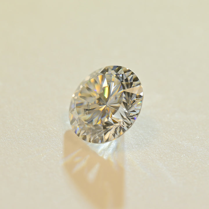 Lab Grown Moissanite Round (Millenium) Cut