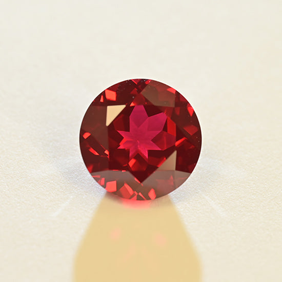 Lab Grown Pigeon's Blood Ruby Round Brilliant